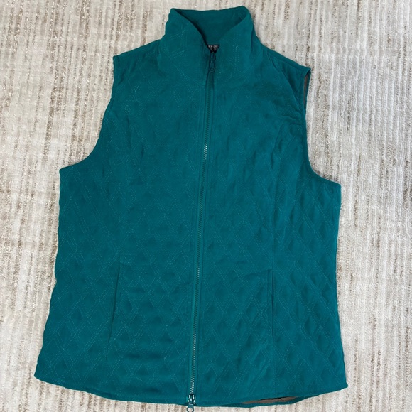 Nomadic Traders Jackets & Blazers - Nomadic Traders Teal/Turquoise Quilted Women's Vest Size Small Outerwear Hiking